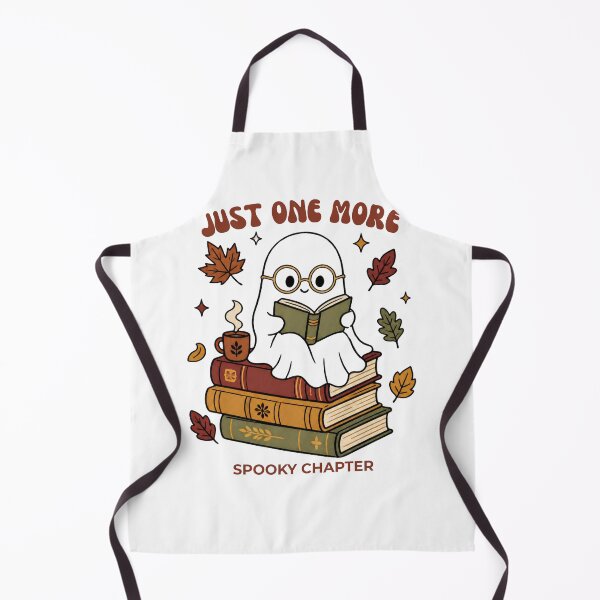 Item preview, Just One More Spooky Chapter Cute Ghost Book Lover Halloween Sticker designed and sold by wildsilencee.