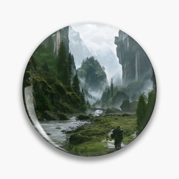 Item preview, A giant Mountain Troll emerging from deep within mist-covered valleys after heavy rain, Fantasy & Mythological Creatures designed and sold by CDC40.