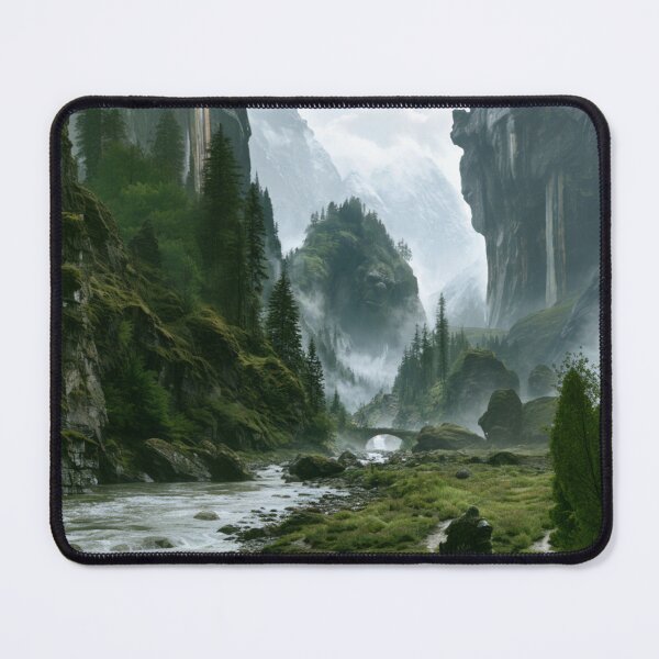 Item preview, A giant Mountain Troll emerging from deep within mist-covered valleys after heavy rain, Fantasy & Mythological Creatures designed and sold by CDC40.