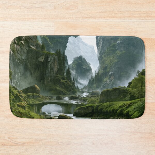 Item preview, A giant Mountain Troll emerging from deep within mist-covered valleys after heavy rain, Fantasy & Mythological Creatures designed and sold by CDC40.