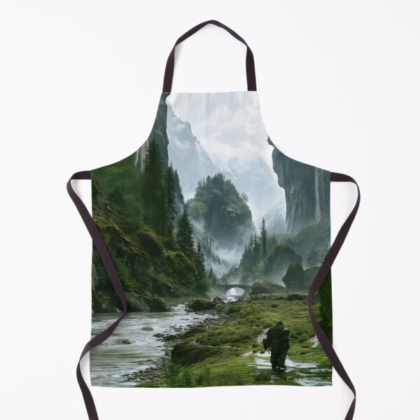 Item preview, A giant Mountain Troll emerging from deep within mist-covered valleys after heavy rain, Fantasy & Mythological Creatures designed and sold by CDC40.