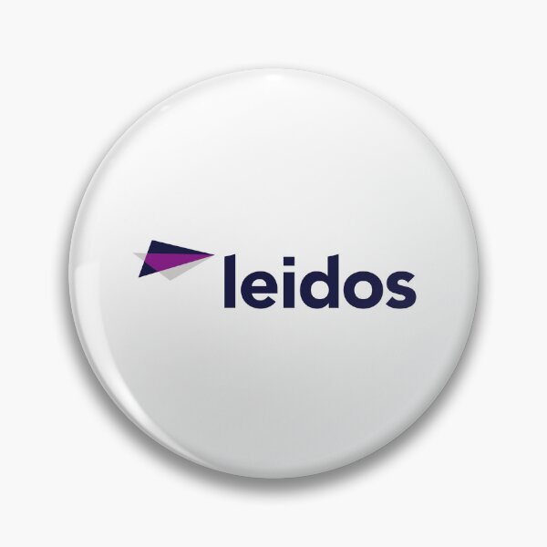Item preview, Leidos Logo Navy Blue Wordmark With Purple Geometric Arrow Technology Company Brand designed and sold by Sabine  L Blau.