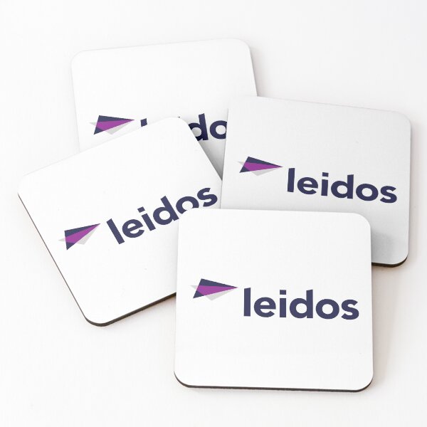 Item preview, Leidos Logo Navy Blue Wordmark With Purple Geometric Arrow Technology Company Brand designed and sold by Sabine  L Blau.