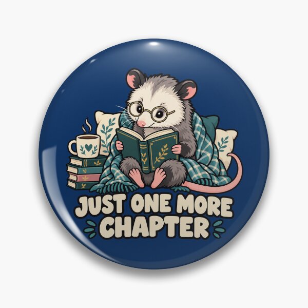 Item preview, Just One More Chapter Opossum Bookworm designed and sold by Text2tee.