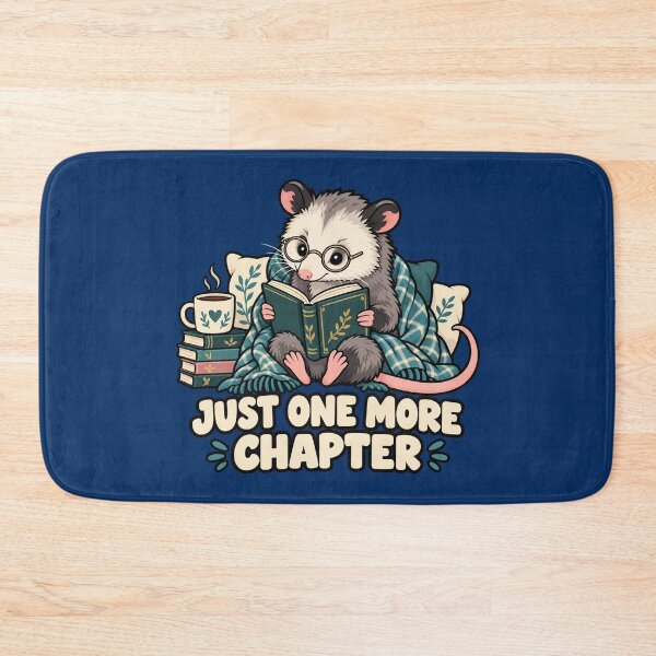 Item preview, Just One More Chapter Opossum Bookworm designed and sold by Text2tee.