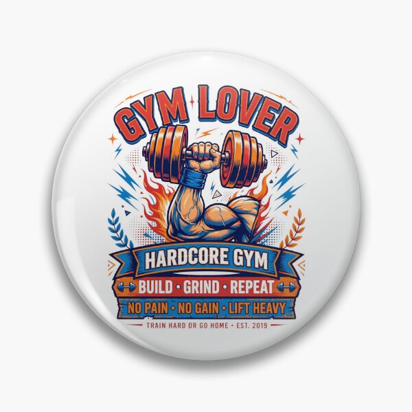 Item preview, Gym Lover Hardcore Gym Build Grind Repeat | No Pain No Gain Fitness Motivational Design designed and sold by Mittu96.