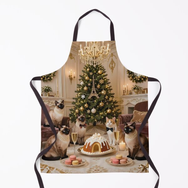 Item preview, Elegant French Christmas Cats designed and sold by Sybille-Yates.