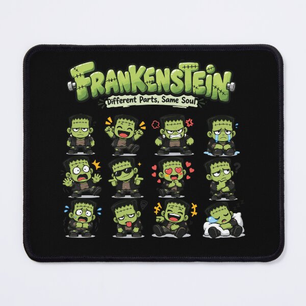 Item preview, Frankenstein character expressions cartoon Classic T-Shirt designed and sold by TOLDWAYTSHIRT.