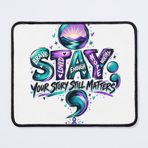 Item preview, Stay Your Story Matters Suicide Prevention Premium T-Shirt designed and sold by omar ousalah.