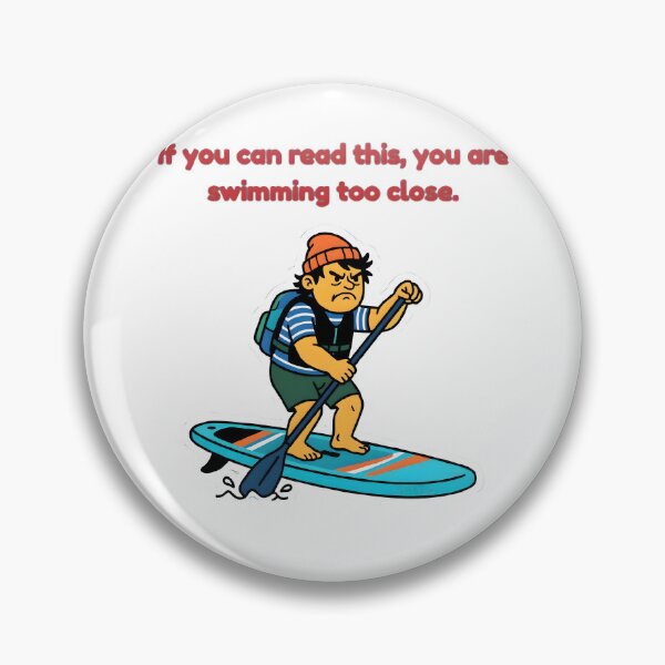 Item preview, Funny Anti Social Stand Up Paddleboard Grumpy SUP Rider designed and sold by SmartPuns.