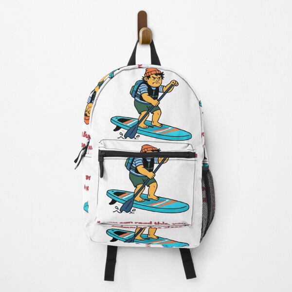 Item preview, Funny Anti Social Stand Up Paddleboard Grumpy SUP Rider designed and sold by SmartPuns.