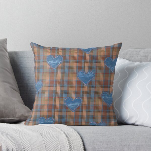 Item preview, Plaid Hearts Cozy Pattern Design designed and sold by roaaroaa.