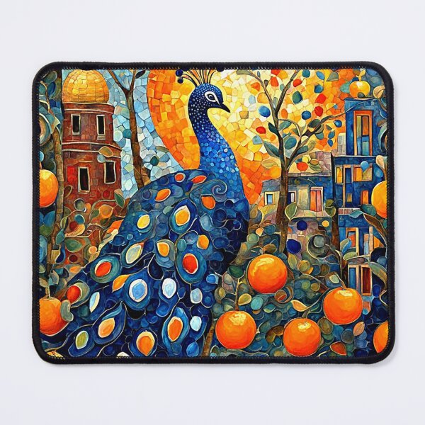 Item preview, Peacock in orange grove designed and sold by George Hutton Hunter.