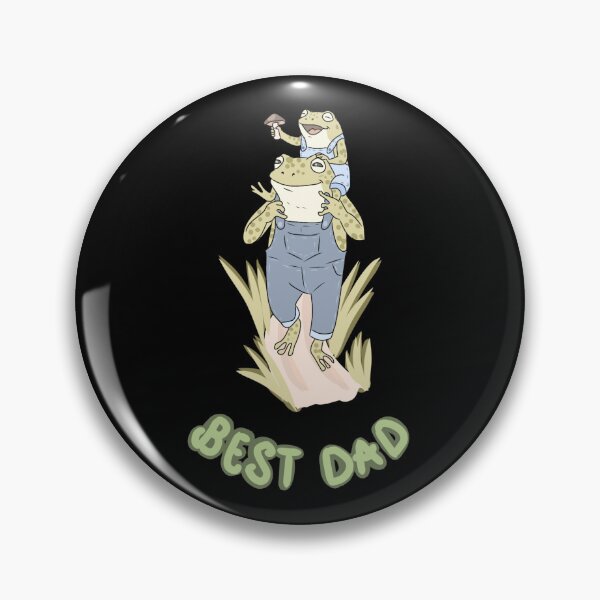 Item preview, Frog Best Dad Cottagecore Toad Mushroom Cute Dad Day Illustration designed and sold by LeshanArt.