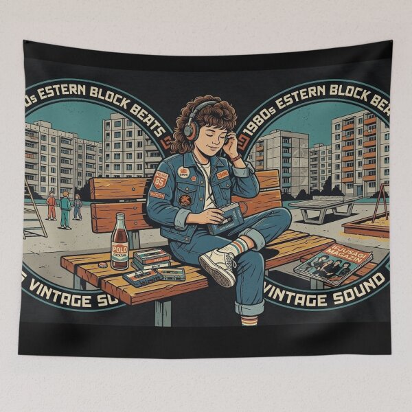 Item preview, 1980s Eastern Block Beats Retro Girl Walkman designed and sold by RetroWaveDesign.