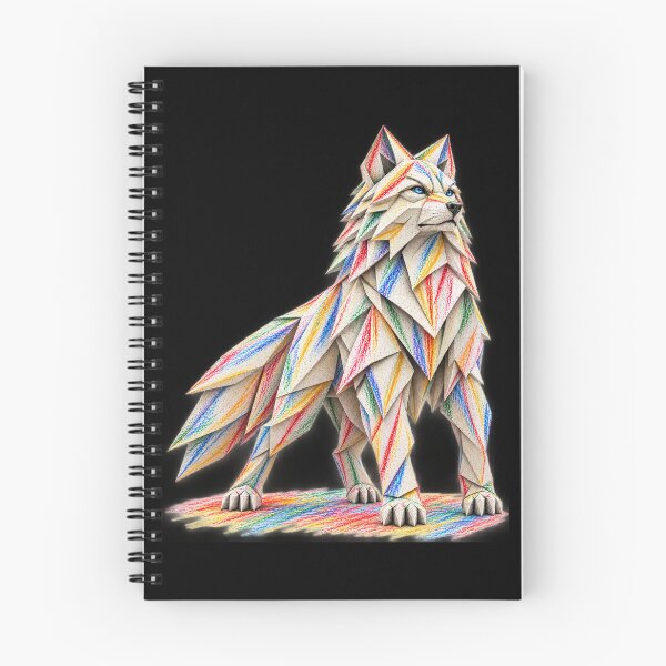 Item preview, White Wolf Origami Art – Geometric Paper Wolf | PLUSHIWORLD designed and sold by PLUSHIWORLDtm.