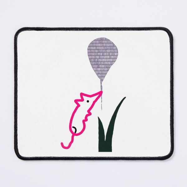Item preview, Quirky Pink Creature with Brick Balloon designed and sold by AWADHESH  CHAURASIA.