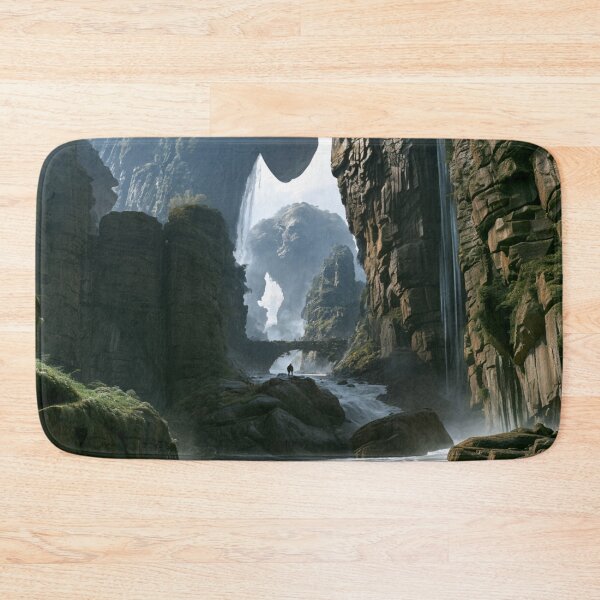 Item preview, A giant Mountain Troll emerging from deep within mist-covered valleys after heavy rain, Fantasy & Mythological Creatures designed and sold by CDC40.