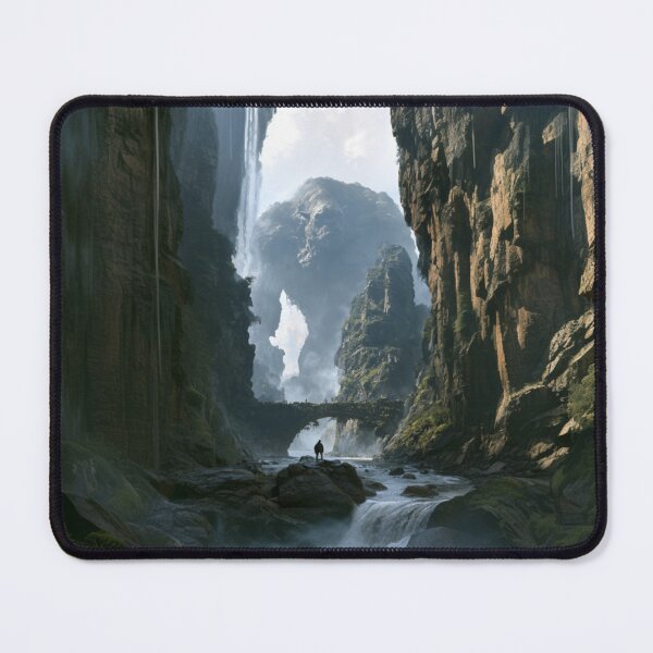 Item preview, A giant Mountain Troll emerging from deep within mist-covered valleys after heavy rain, Fantasy & Mythological Creatures designed and sold by CDC40.