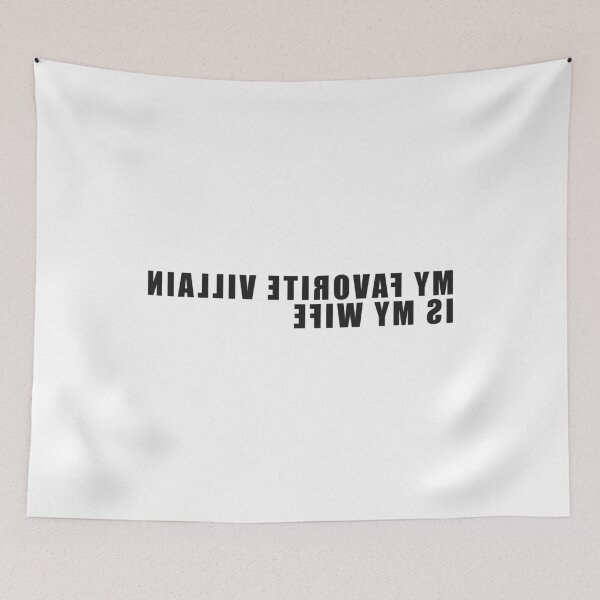 Item preview, My Favorite Villain is My Wife Mirror Quote designed and sold by AnnSign.