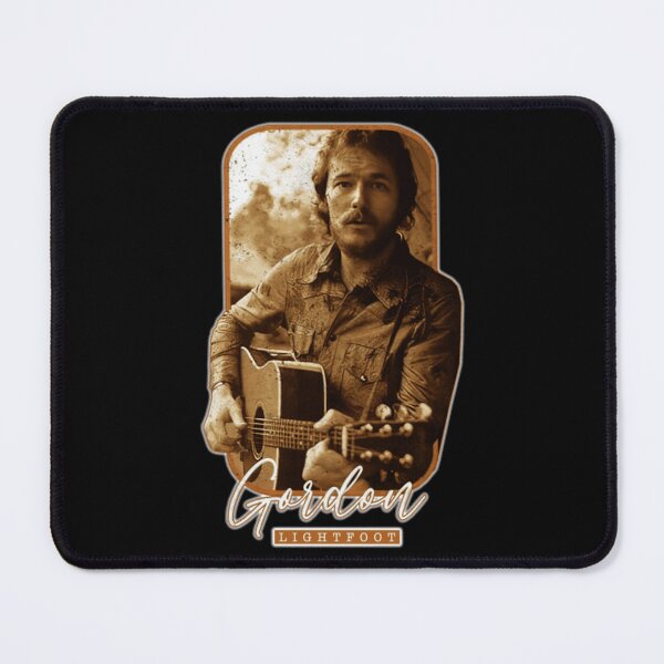 Item preview, Gordon Lightfoot Vintage Sepia Guitar Portrait designed and sold by Ginoanford.