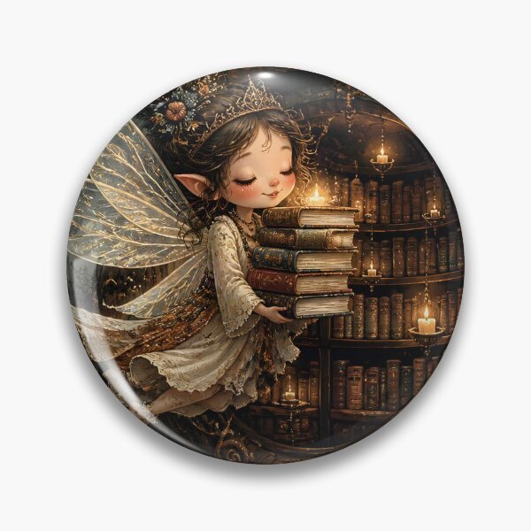 Item preview, Fairy in Acorn Library with Glowing Books designed and sold by sigmaartstudio.
