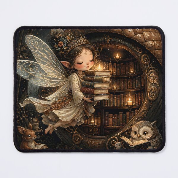 Item preview, Fairy in Acorn Library with Glowing Books designed and sold by sigmaartstudio.