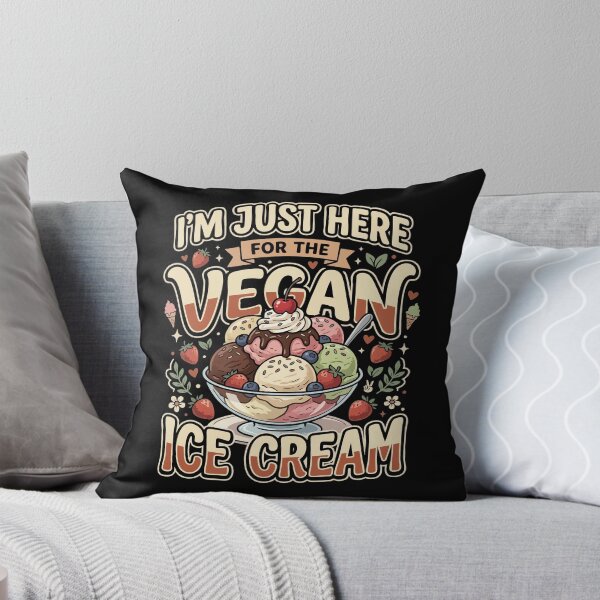 Item preview, I’m Just Here For The Vegan Ice Cream– Funny Vegan Plant Based Food Lover designed and sold by AmeliaShirts.