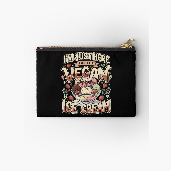 Item preview, I’m Just Here For The Vegan Ice Cream– Funny Vegan Plant Based Food Lover designed and sold by AmeliaShirts.