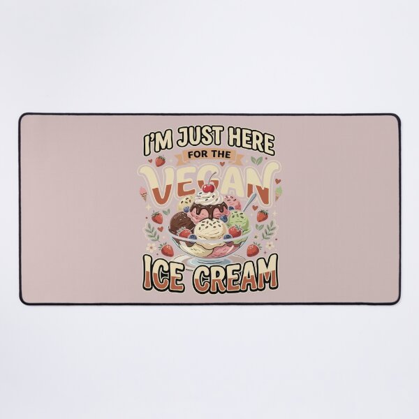 Item preview, I’m Just Here For The Vegan Ice Cream– Funny Vegan Plant Based Food Lover designed and sold by AmeliaShirts.