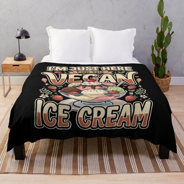 Item preview, I’m Just Here For The Vegan Ice Cream– Funny Vegan Plant Based Food Lover designed and sold by AmeliaShirts.