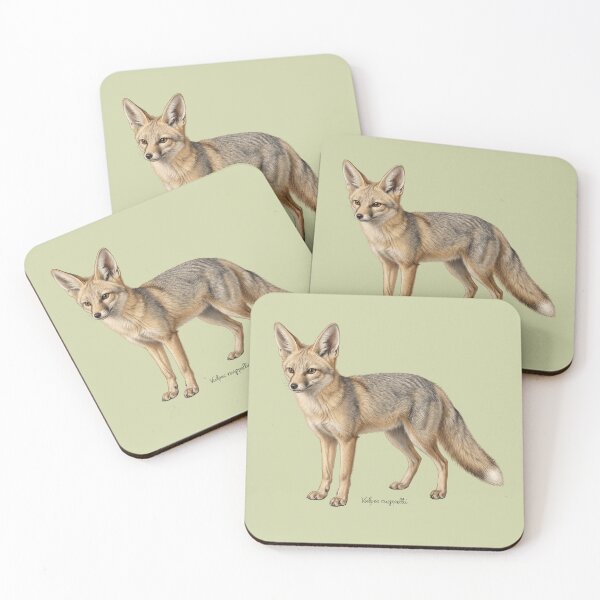 Item preview, Thermal Phantom: Vintage Vulpes Rueppellii Zoological Print designed and sold by FreiherrPK.