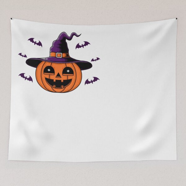 Item preview, Cute Pumpkin Witch Hat Halloween Bats Vintage designed and sold by ghanagjkiyf.