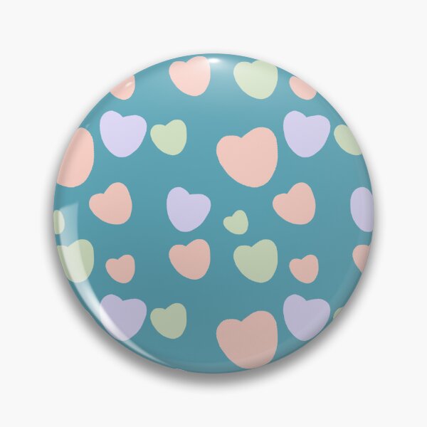 Item preview, Dark Teal Pastel Heart Pattern Girls designed and sold by Porpor Artwork.