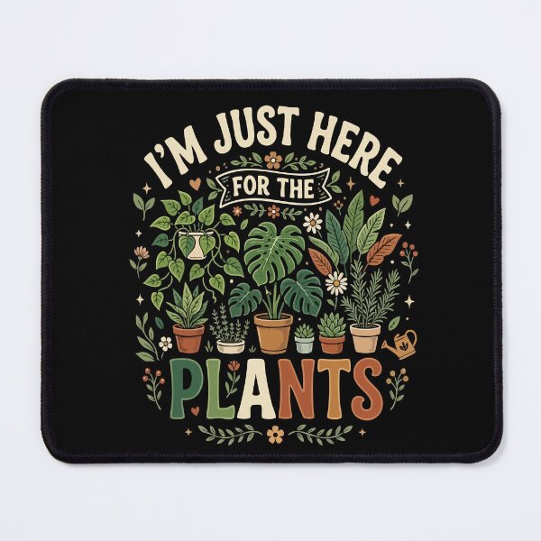 Item preview, I’m Just Here For The Vegan Plants– Funny Vegan Plant Based Food Lover designed and sold by AmeliaShirts.