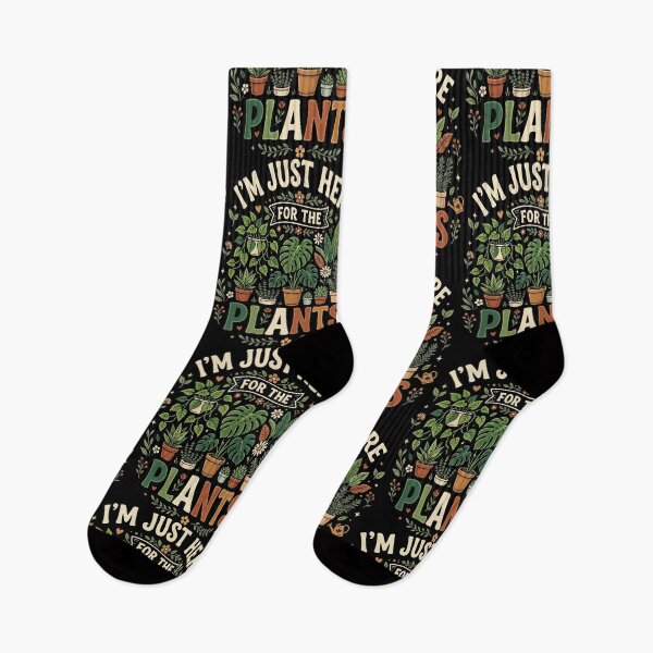 Item preview,  I’m Just Here For The Vegan Plants– Funny Vegan Plant Based Food Lover designed and sold by AmeliaShirts.