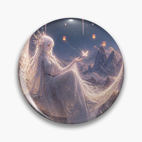 Item preview, Ghost Fairy on Crescent Moon designed and sold by sigmaartstudio.
