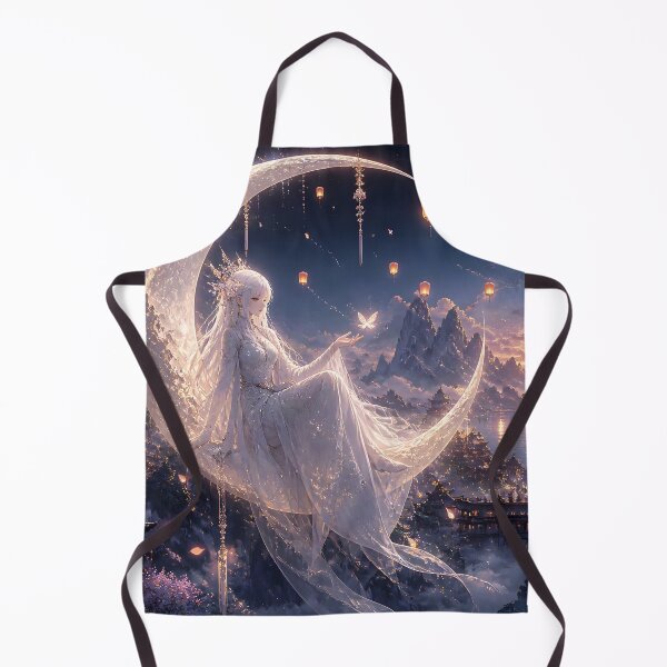 Item preview, Ghost Fairy on Crescent Moon designed and sold by sigmaartstudio.