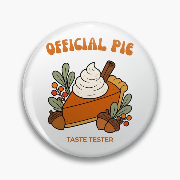 Item preview, Official Pie Taste Tester Cute Thanksgiving Pumpkin Pie Retro Fall Sticker Art designed and sold by wildsilencee.