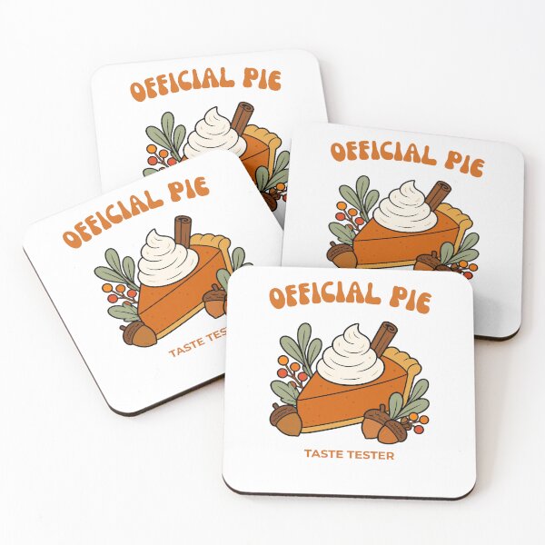 Item preview, Official Pie Taste Tester Cute Thanksgiving Pumpkin Pie Retro Fall Sticker Art designed and sold by wildsilencee.