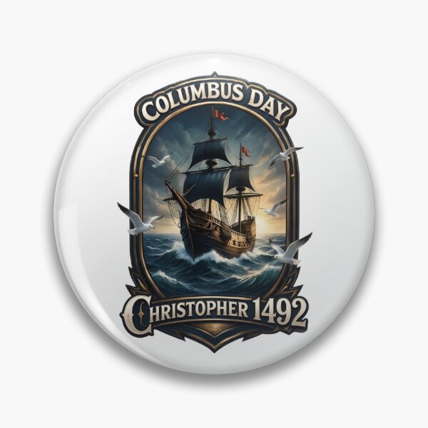 Item preview, Christopher Columbus's historic ship for Columbus Day designed and sold by Nela-&-Lena.