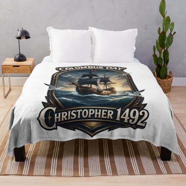Item preview, Christopher Columbus's historic ship for Columbus Day designed and sold by Nela-&-Lena.