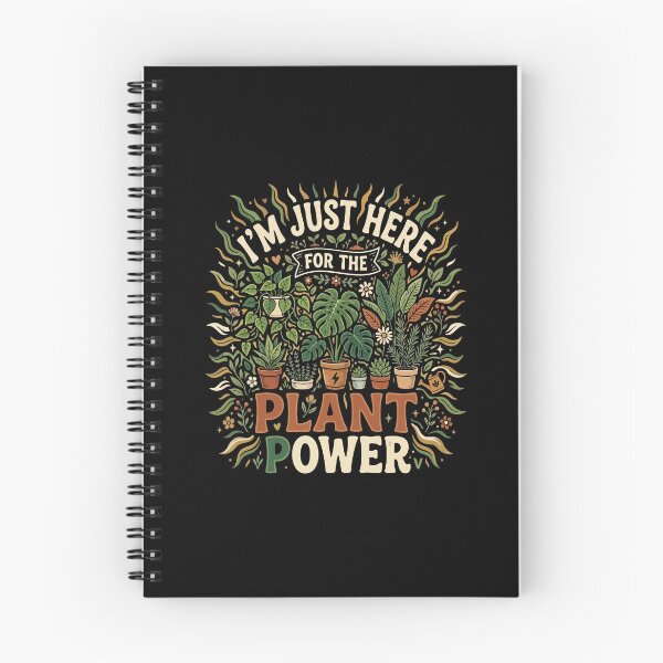 Item preview, I’m Just Here For The Vegan Plant Power– Funny Vegan Plant Based Food Lover designed and sold by AmeliaShirts.