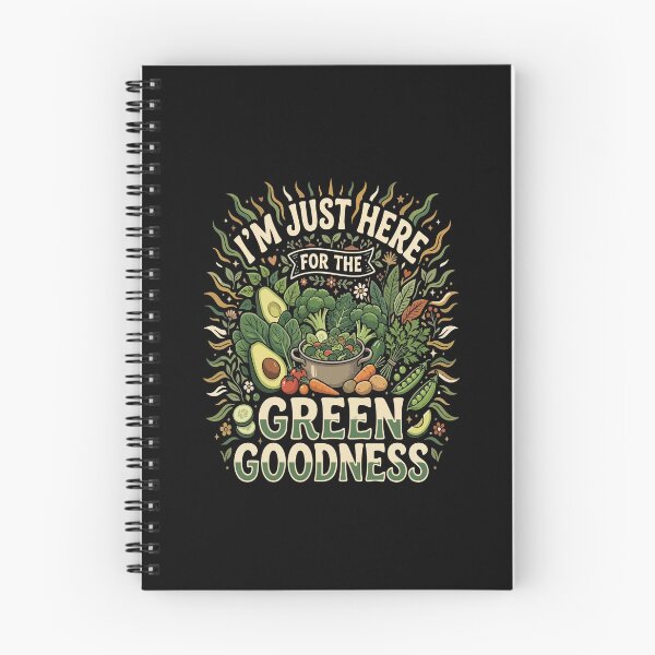 Item preview, I’m Just Here For The Vegan Green Goodness– Funny Vegan Plant Based Food Lover designed and sold by AmeliaShirts.