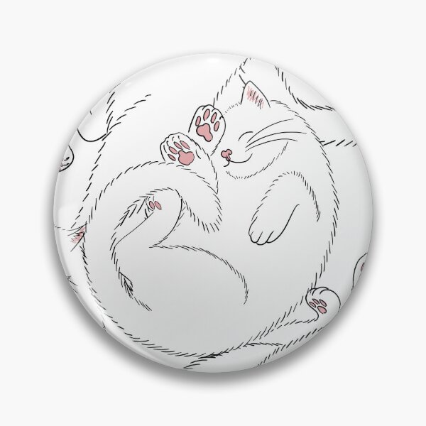Item preview, Playful Sleeping Cats Line Art Pattern designed and sold by Sveta Aho.