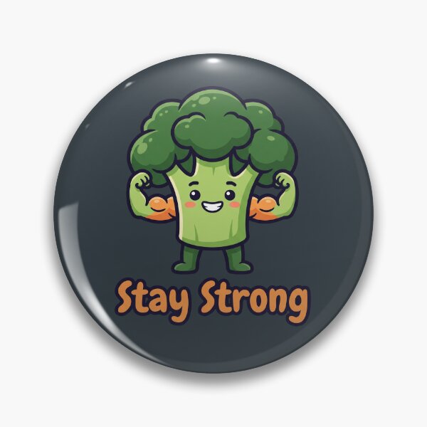Item preview, Stay Strong Muscle Broccoli designed and sold by Rariks.