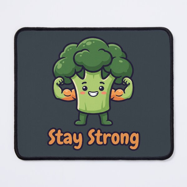 Item preview, Stay Strong Muscle Broccoli designed and sold by Rariks.