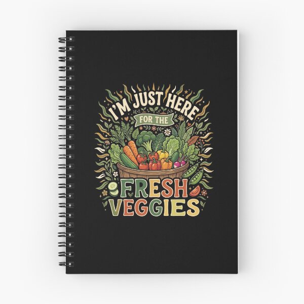 Item preview, I’m Just Here For The Vegan Fresh Veggies– Funny Vegan Plant Based Food Lover designed and sold by AmeliaShirts.