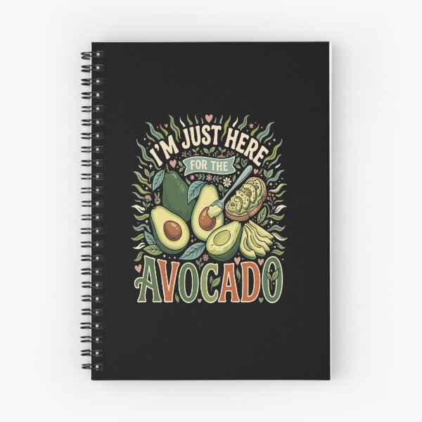 Item preview, I’m Just Here For The Vegan Avocado– Funny Vegan Plant Based Food Lover designed and sold by AmeliaShirts.