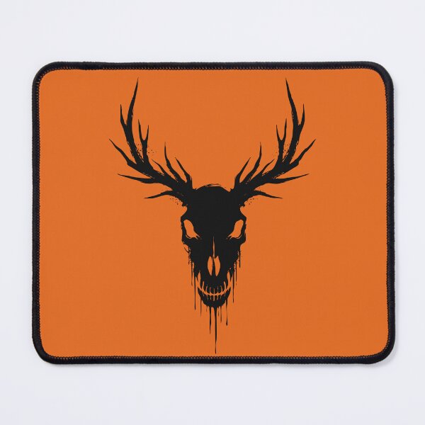 Item preview, Wendigo Skull Dark Folklore Antler Ink Art designed and sold by cabana.space.